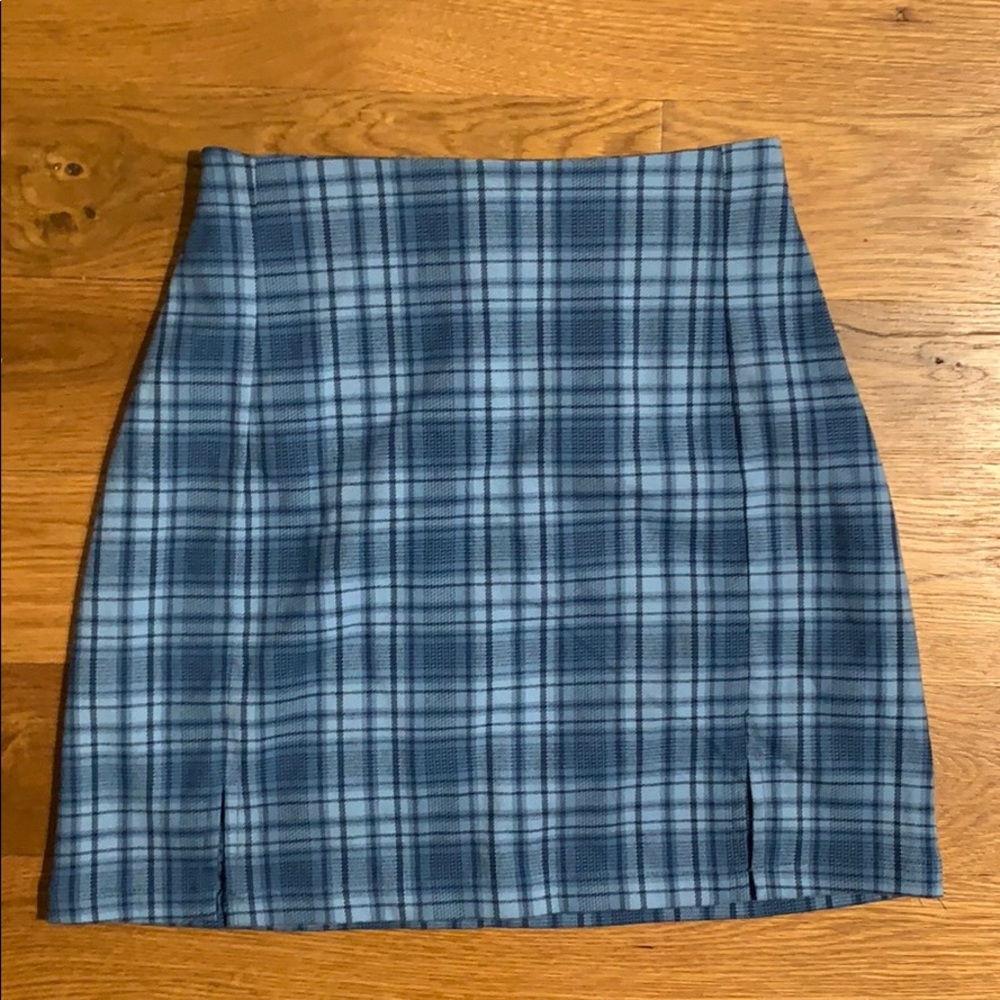 John galt plaid mini skirt
